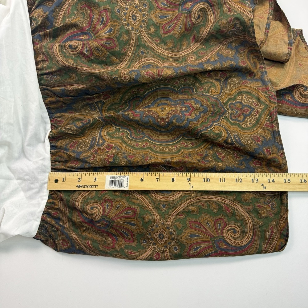 VTG Ralph Lauren Brianna Elizabeth Paisley King Bedskirt 15" Drop Equestrian - Picture 5 of 7